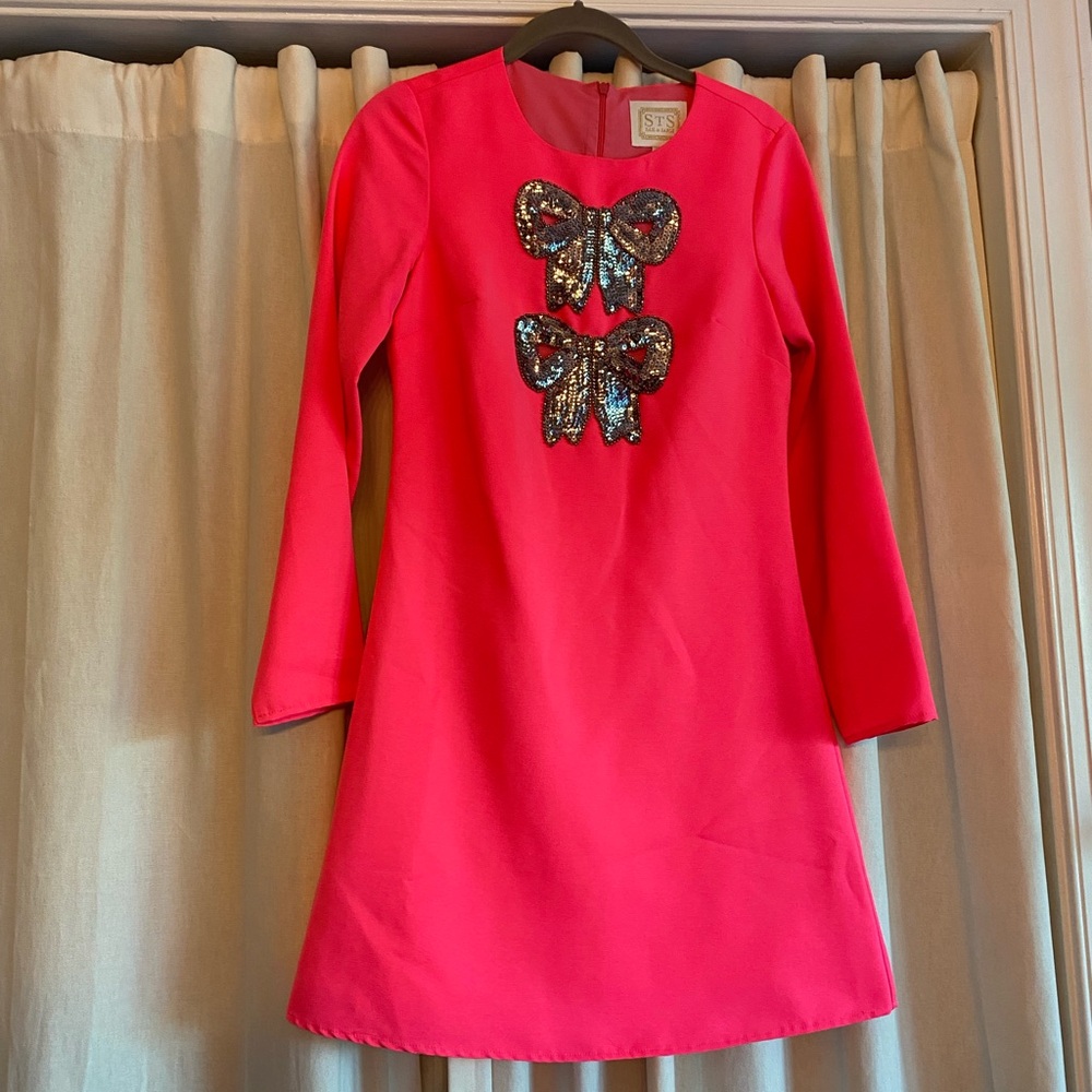SAIL TO SABLE BOW MINI DRESS - PINK - XXS - NWOT